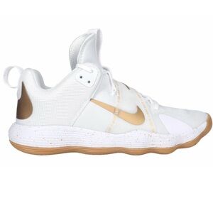 Nike Women’s White and Gold Low-Top Sneakers